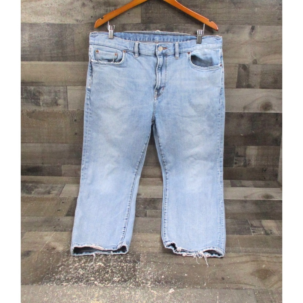 Outerknown S.E.A. Jeans Mens 36x30 Light Wash Ambassador Slim Fit Distressed